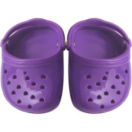 Dog Hole Shoe Wear-resistant Silicone (Option: Purple-2piece)