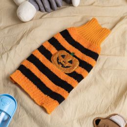 Halloween Pet Costume Teddy Warm Leisure Sweater (Option: Orange-M)